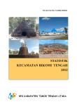 Statistik Daerah Kecamatan Bikomi Tengah 2012